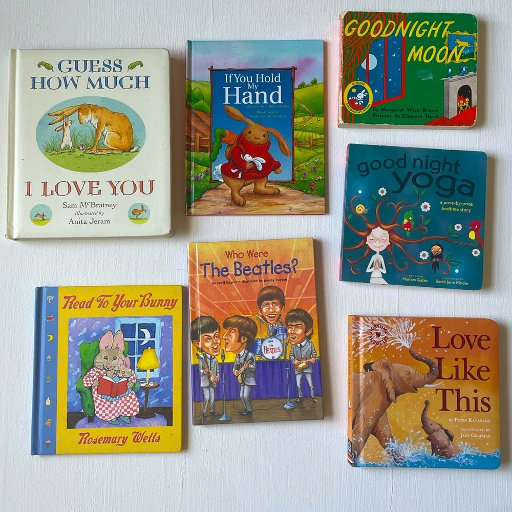 7x bundle assorted kids children's books reading hardcover baby toddler